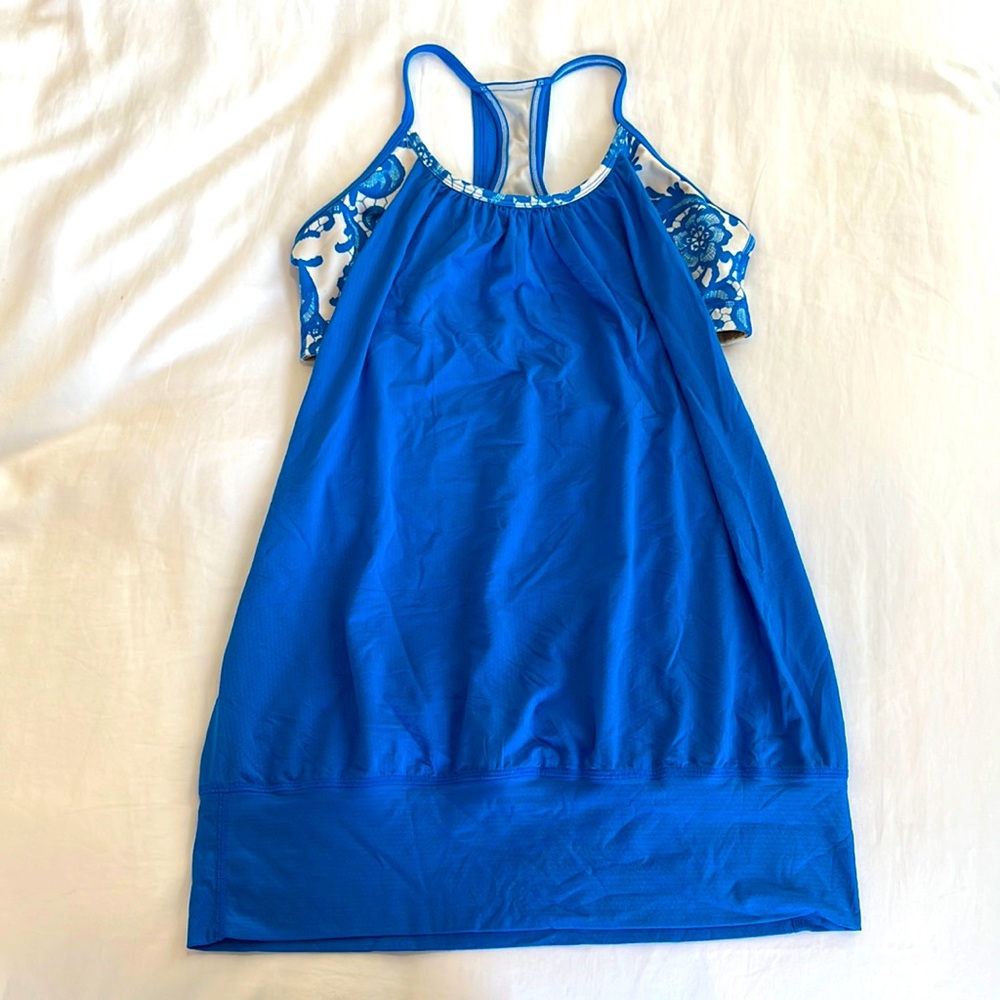 Lulu lemon yoga top with connected sports bra